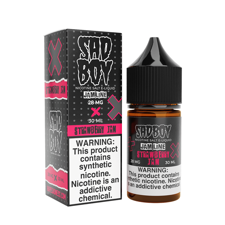 Sadboy TF Salt Nicotine Vape Juice 28 Mg Jam Line / Strawberry Jam