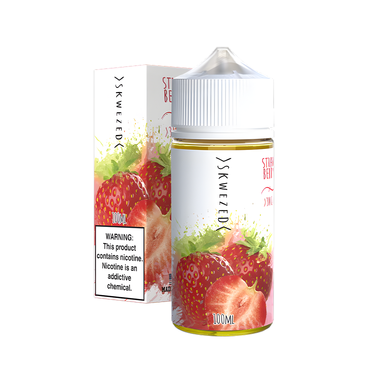 Skwezed freebase Vape juice 0 Mg 100 Ml Strawberry