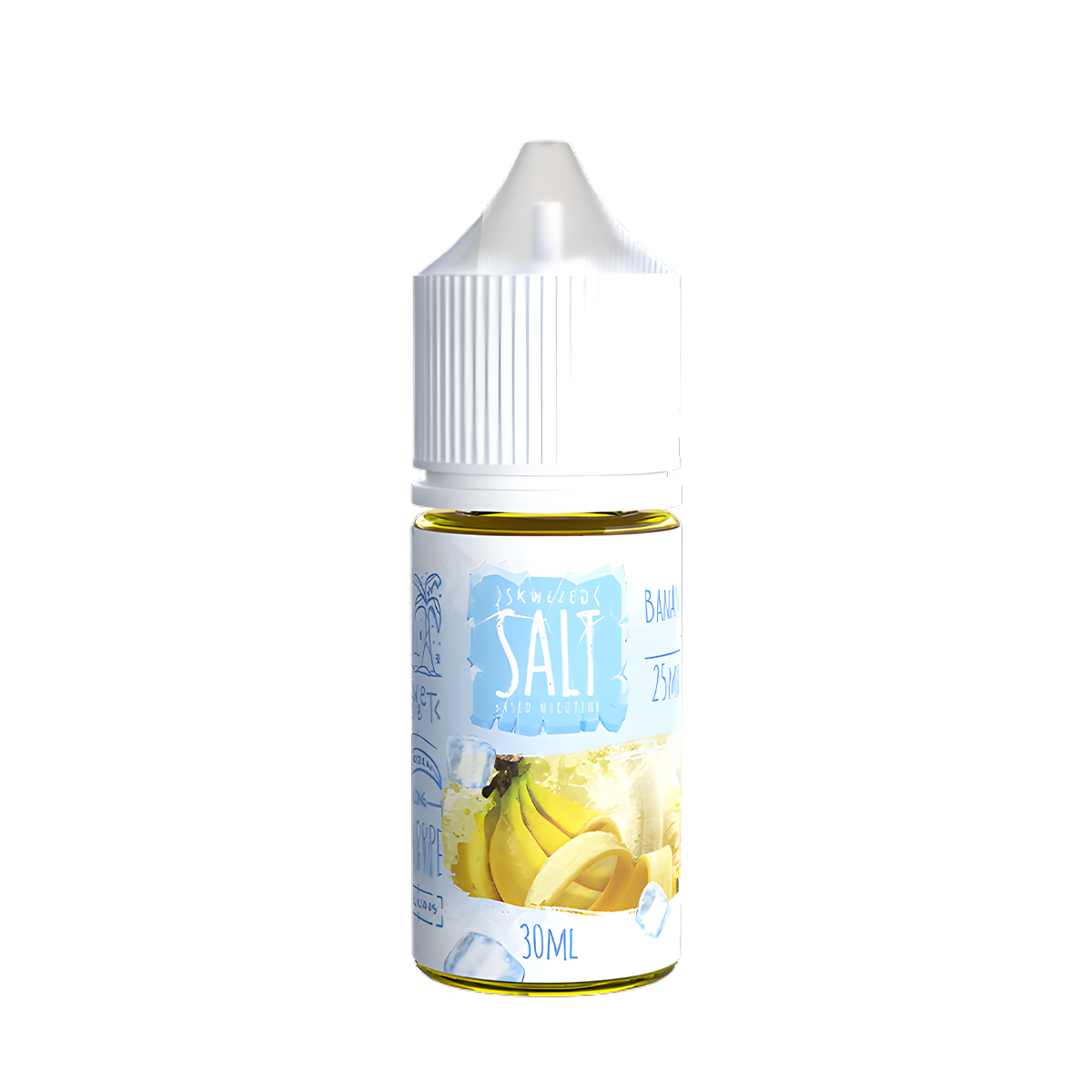 Skwezed Iced Salt Nicotine Vape Juice 25 Mg 30 Ml Banana Iced