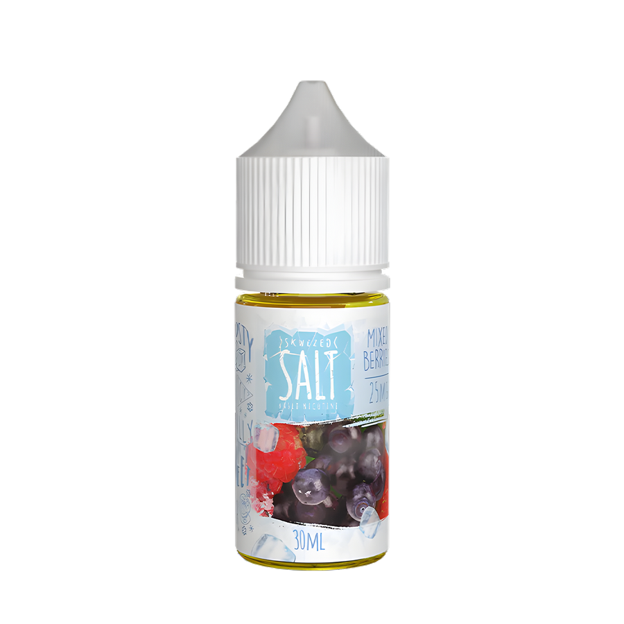 Skwezed Iced Salt Nicotine Vape Juice 25 Mg Mixed Berries Iced