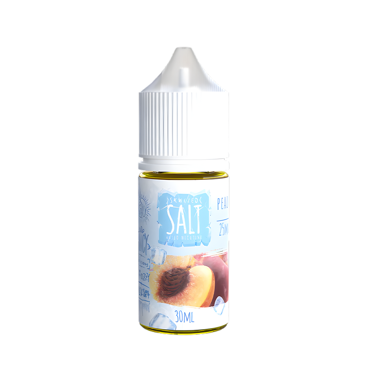 Skwezed Iced Salt Nicotine Vape Juice 25 Mg 30 Ml Peach Iced