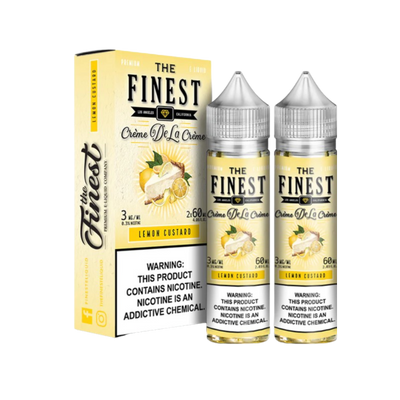 Finest Creme De La Creme Freebase Vape Juice 0 Mg Lemon Custard
