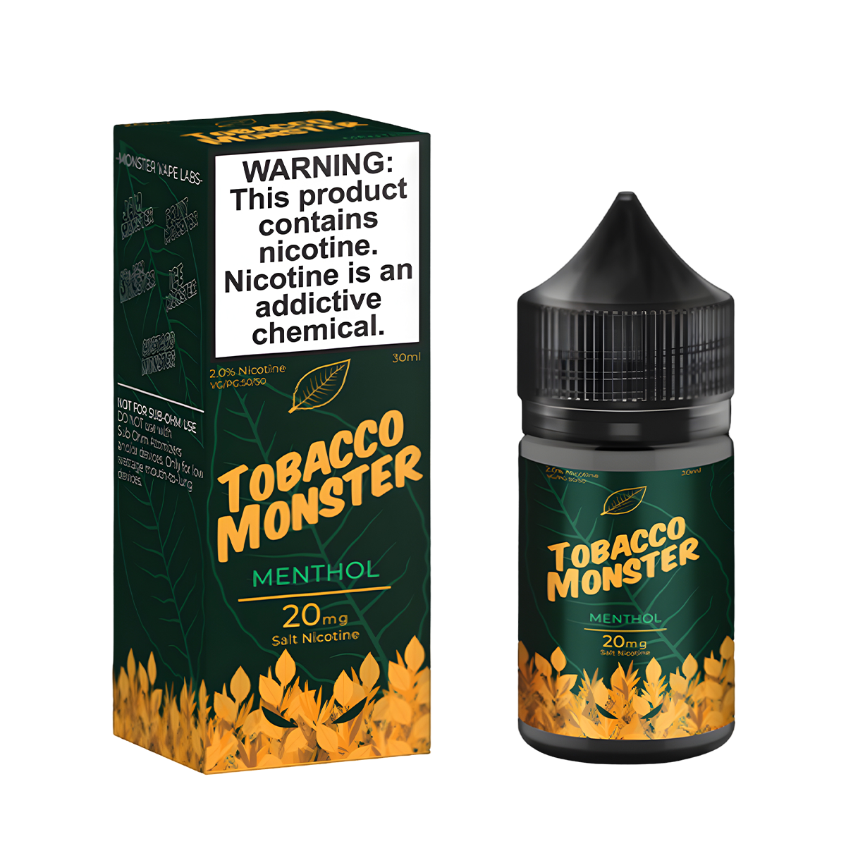 Tobacco Monster Salt Nicotine Vape Juice 20 Mg 30 Ml Menthol Tobacco