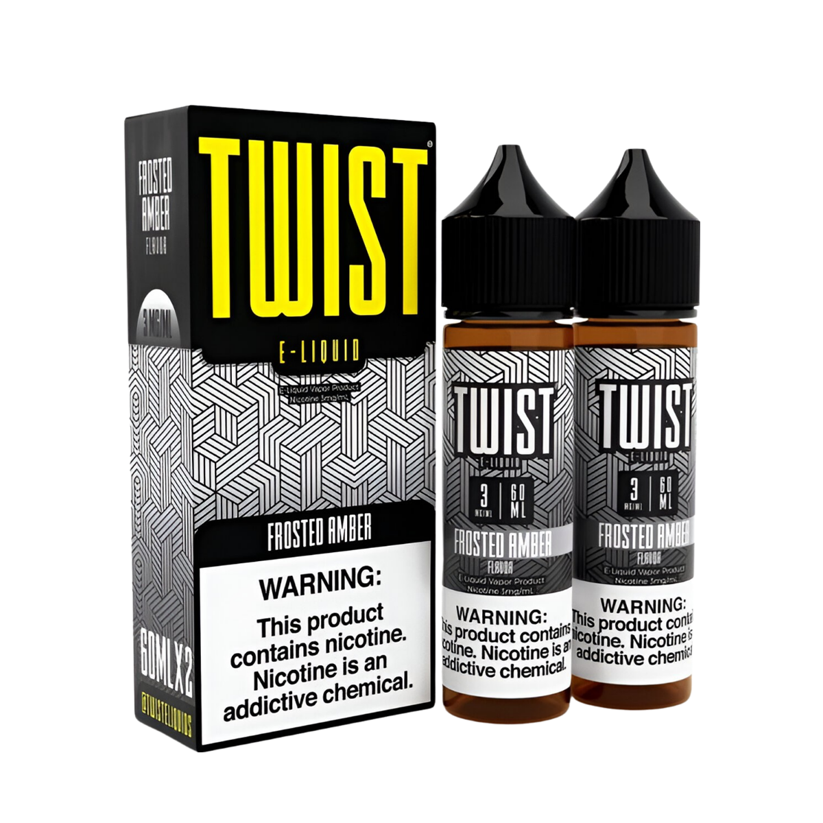 Twist Freebase Vape Juice 0 Mg 2x60 Ml Frosted Amber (Frosted Sugar Cookie)