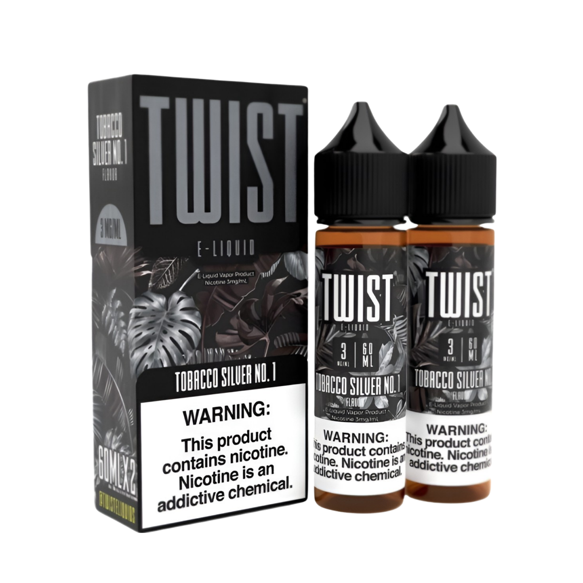 Twist Freebase Vape Juice 0 Mg 2x60 Ml Tobacco Silver No.1