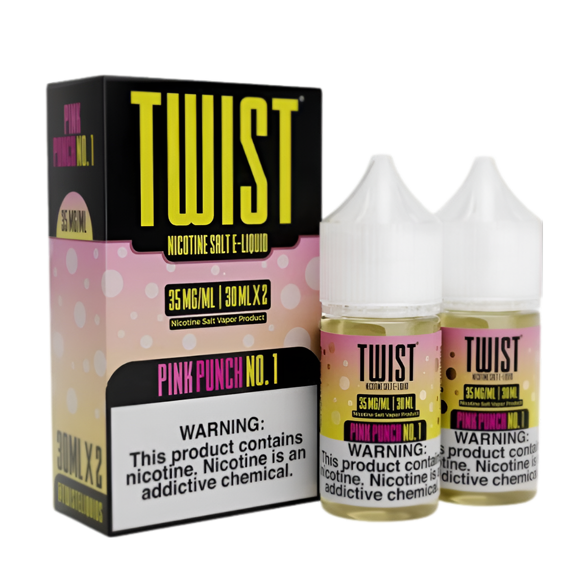Twist Salt Nicotine Vape Juice 35 Mg 2 x 30 Ml Pink Punch No.1 (Lemonade)