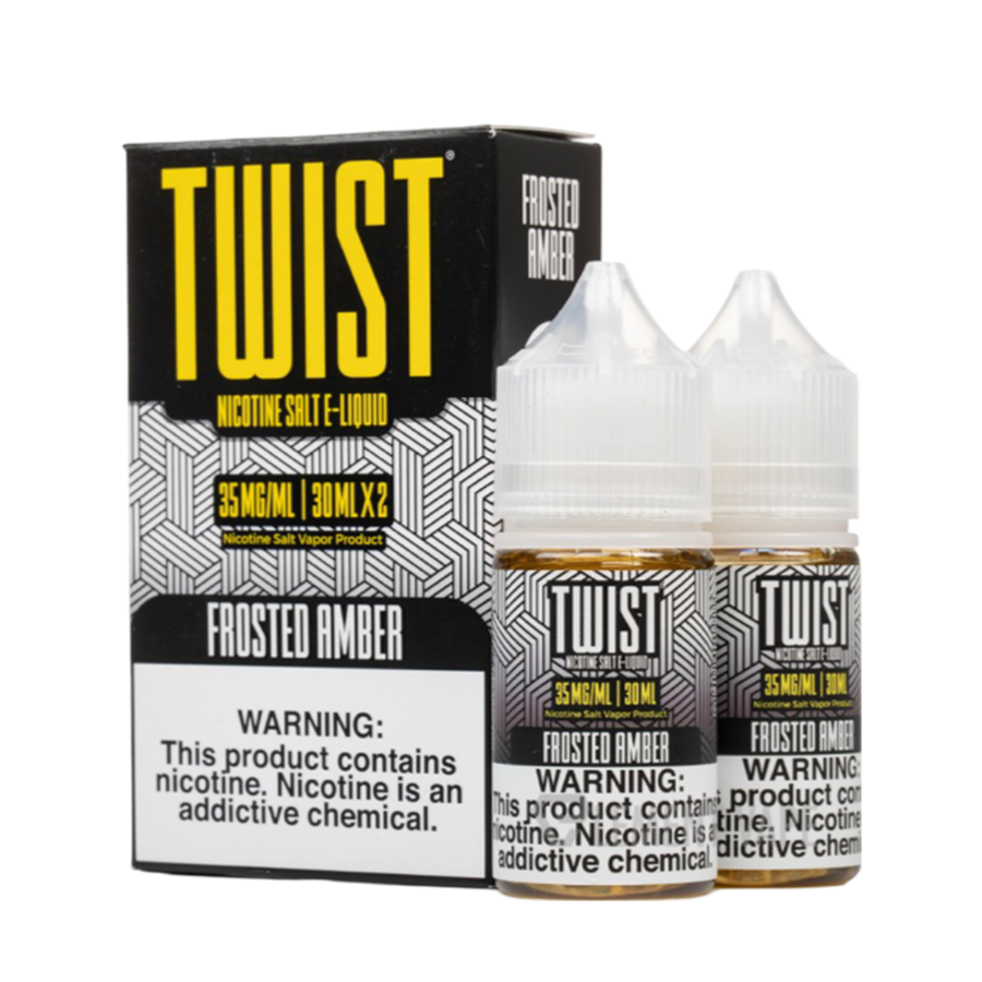 Twist eLiquid Nic Salt 60mL (2x30mL) Vape Juice 50 Mg Frosted Amber (Frosted Sugar Cookie)