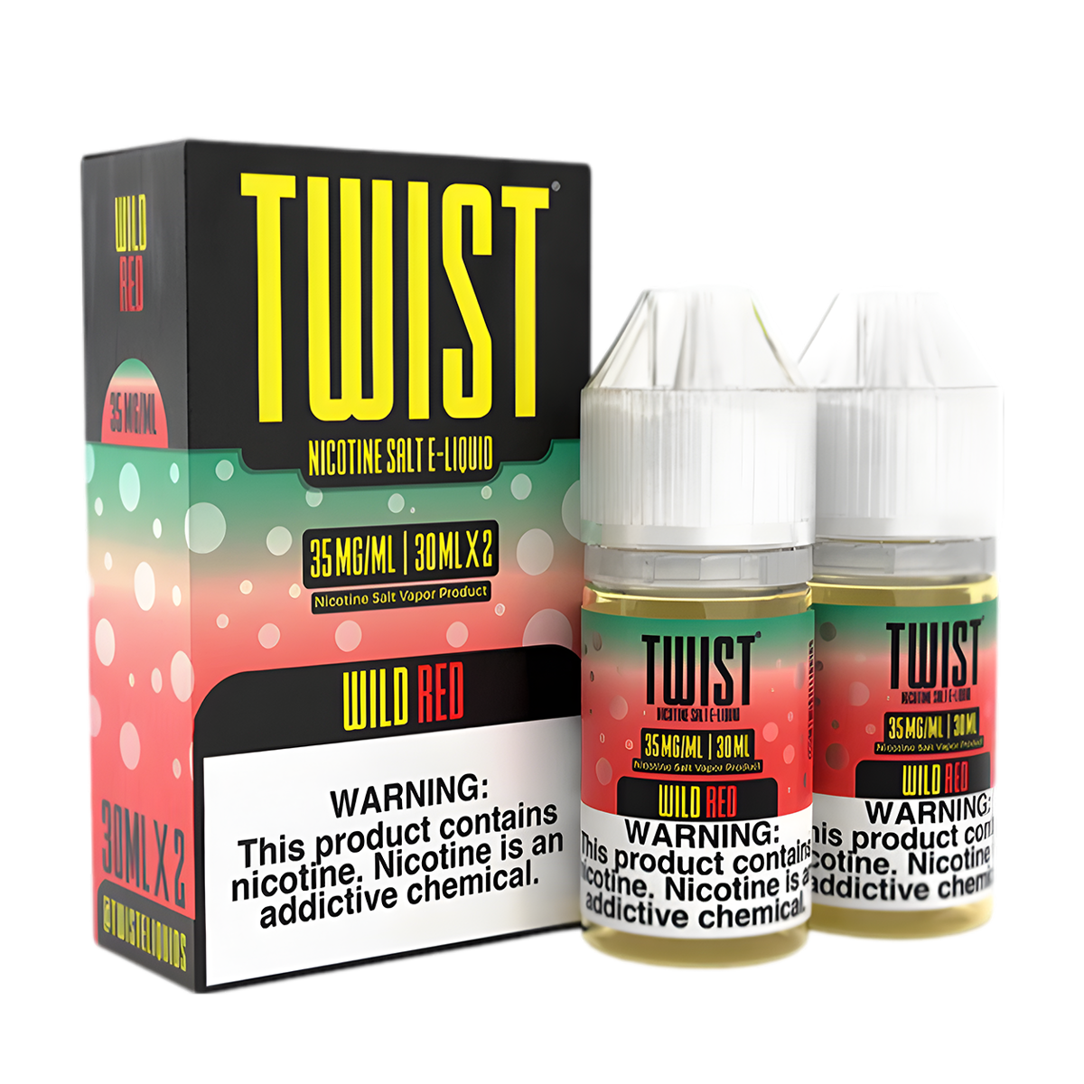 Twist Salt Nicotine Vape Juice 35 Mg 2 x 30 Ml Wild Red (Wild Watermelon Lemonade)