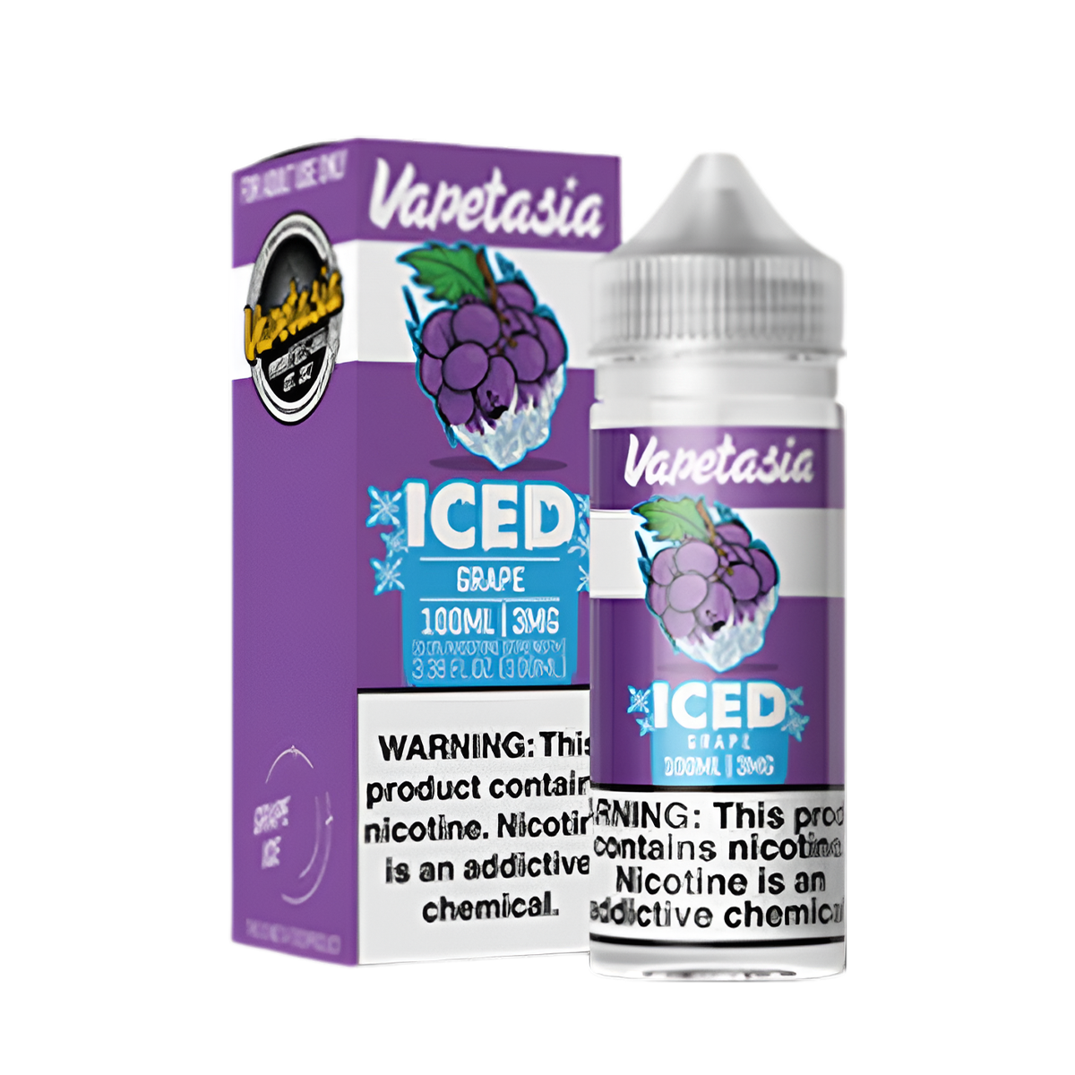 VapeTasia Iced Freebase Vape Juice 0 Mg 100 Ml Grape Iced