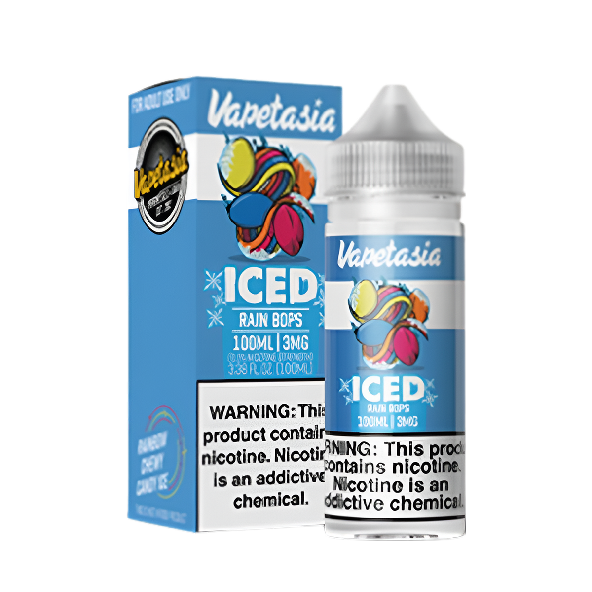 VapeTasia Iced Freebase Vape Juice 0 Mg 100 Ml Rain Bops Iced