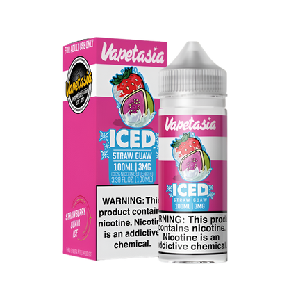 VapeTasia Iced Freebase Vape Juice 0 Mg 100 Ml Straw Guaw Iced