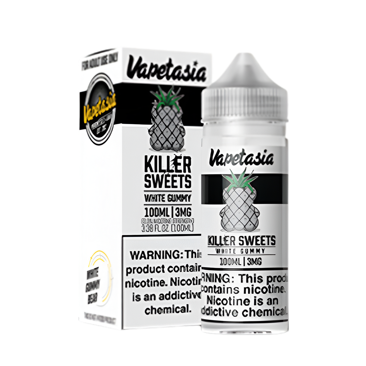 VapeTasia Killer Sweets Freebase Vape Juice 0 Mg 100 Ml White Gummy