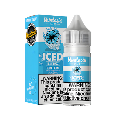 VapeTasia Killer Fruit Iced Salt Nicotine Vape Juice 24 Mg Iced Blue Razz