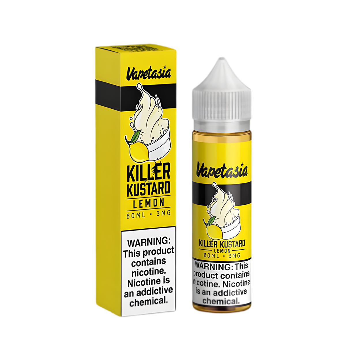 VapeTasia Killer Kustard Freebase Vape Juice 6 Mg 60 Ml Lemon