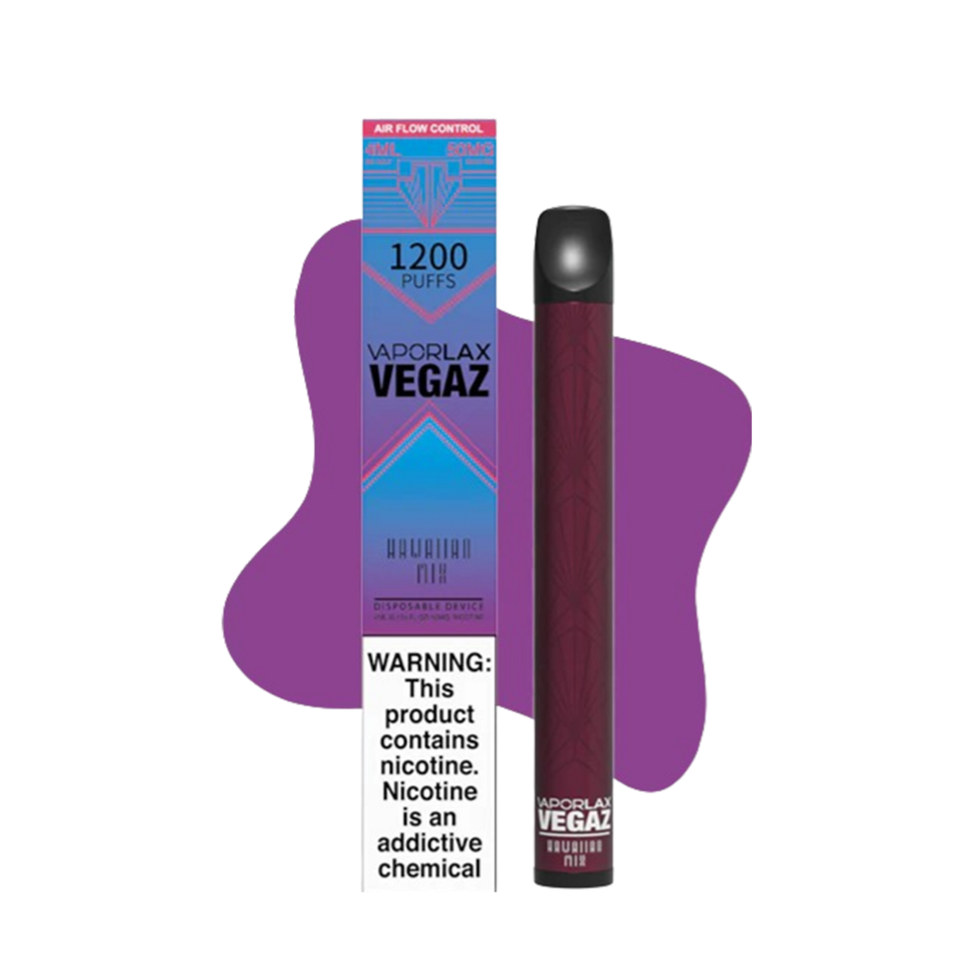 Vaporlax Vegaz Disposable Vape Pen Hawaiian Mix  