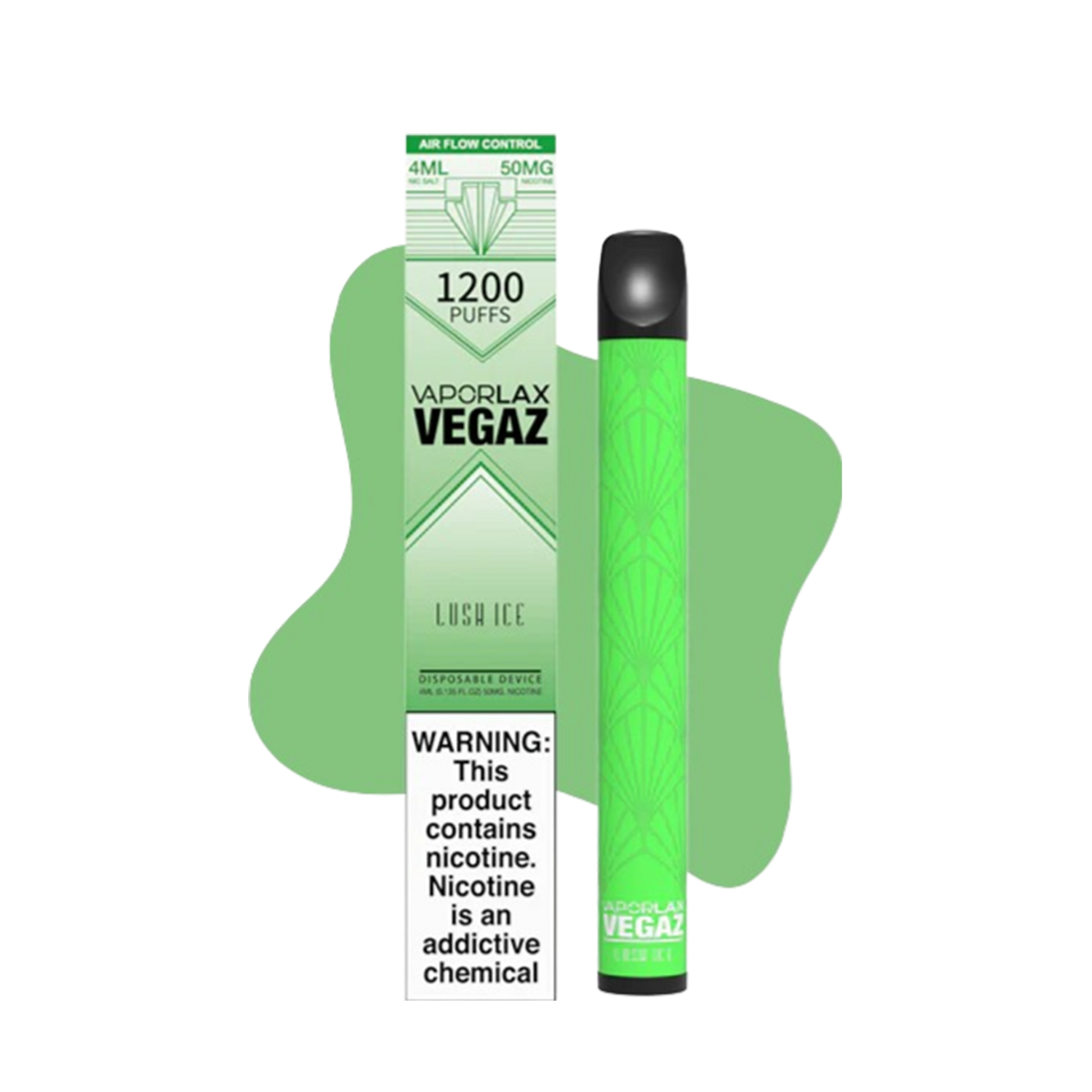 Vaporlax Vegaz Disposable Vape Pen Lush Ice  