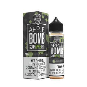 VGOD Bomb Line Freebase Vape Juice 0 Mg 60 Ml Apple Bomb (Sour Apple Belt)