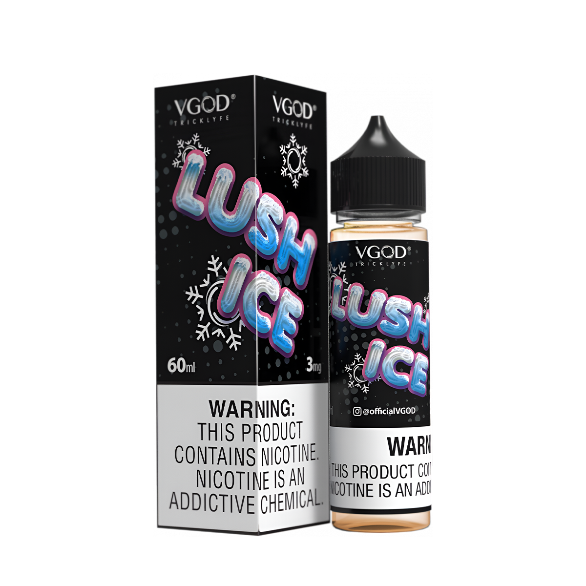 VGOD Lush Line Freebase Vape Juice 3 Mg 60 Ml Lush Ice