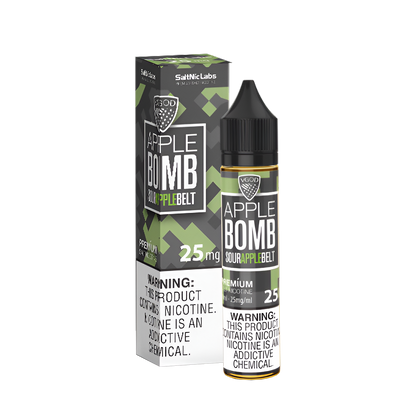 VGOD Bomb Line Salt Nicotine Vape Juice 25 Mg 30 Ml Apple Bomb (Sour Apple Belt)