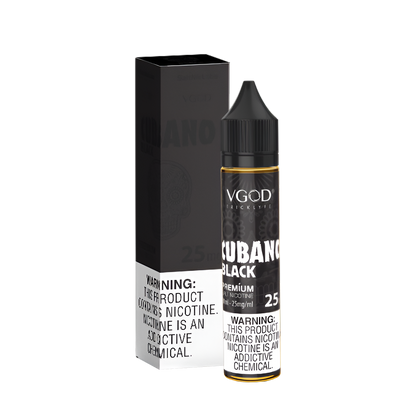 VGOD Cigar Line Salt Nicotine Vape Juice 25 Mg 30 Ml Cubano Black
