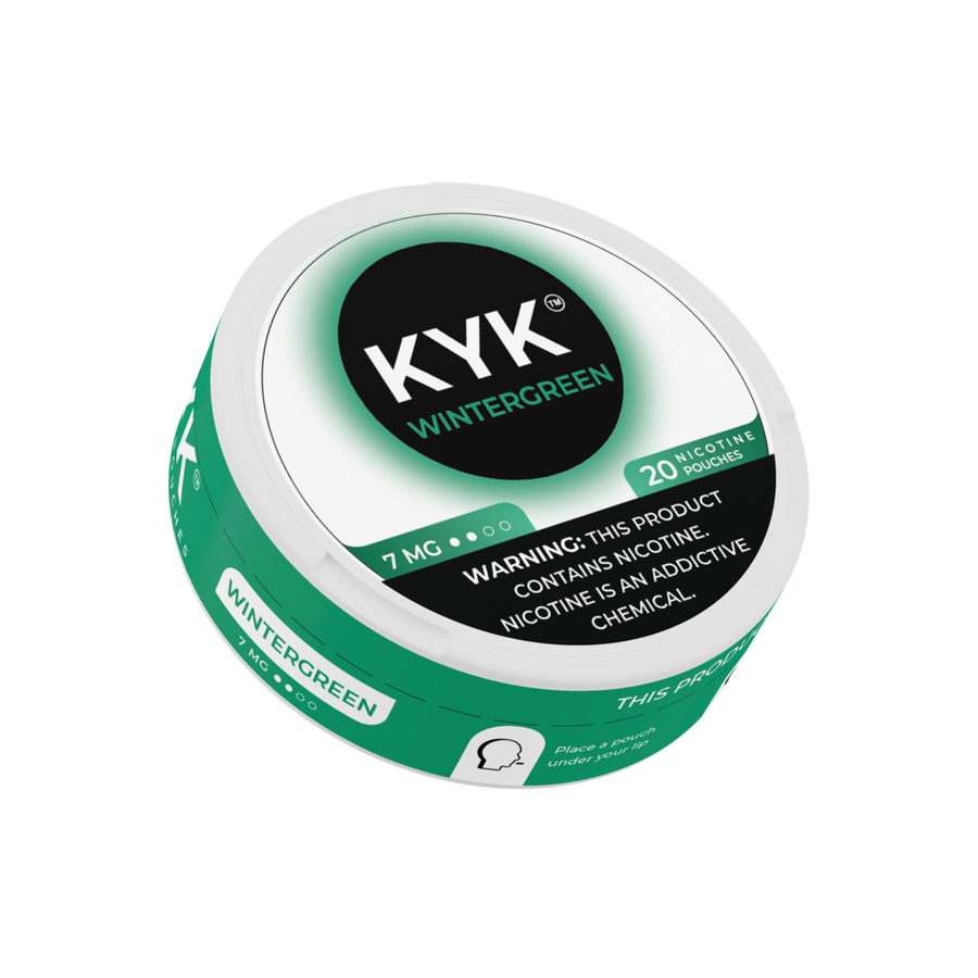Kyk Nicotine Pouches 7 Mg Wintergreen