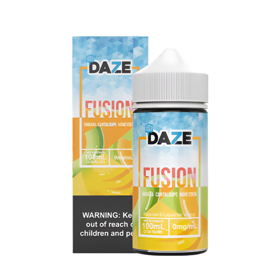 7 Daze Fusion Iced Freebase Vape Juice 0 Mg Banana Cantaloupe Honeydew Iced 