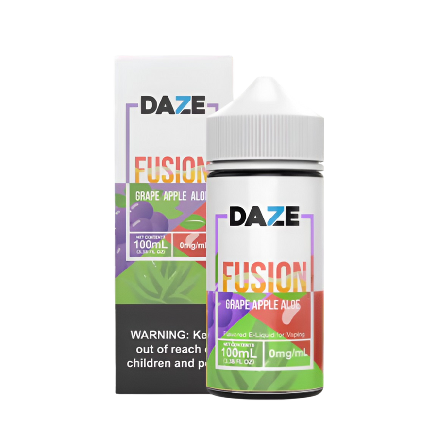7 Daze Fusion Freebase Vape Juice 0 Mg Grape Apple Aloe 
