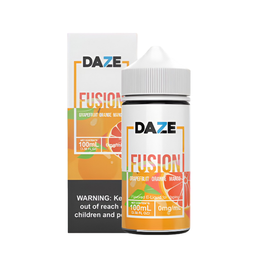 7 Daze Fusion Freebase Vape Juice 0 Mg Grapefruit Orange Mango 