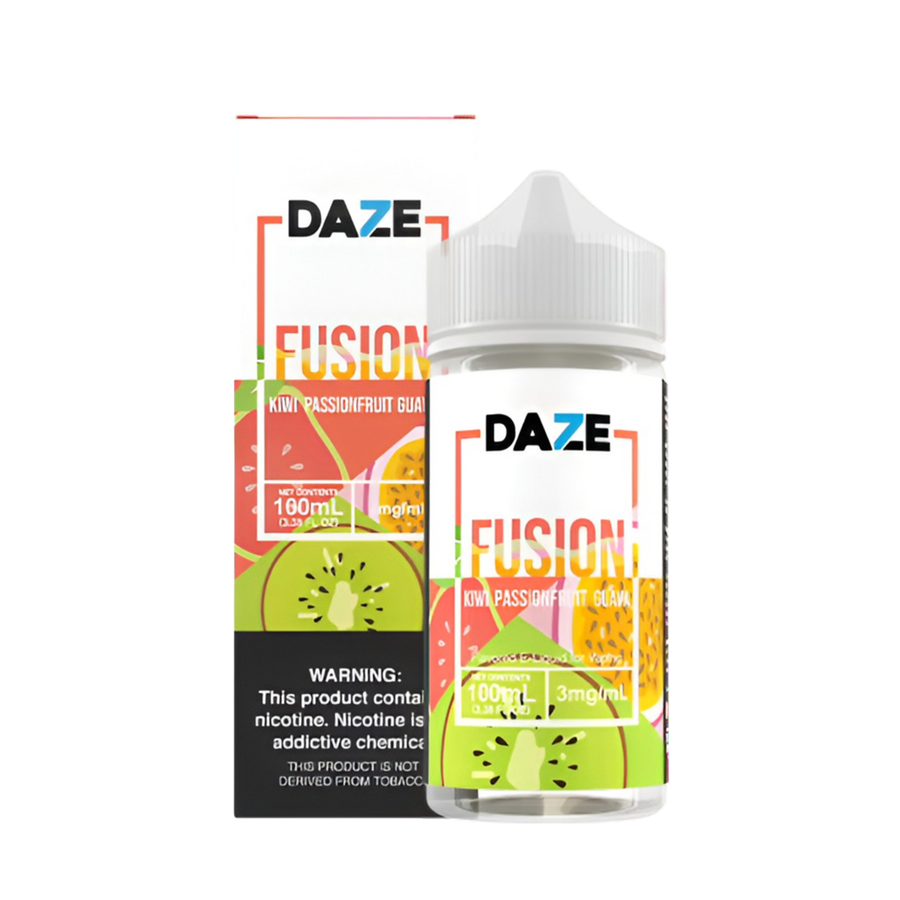 7 Daze Fusion Freebase Vape Juice 0 Mg Kiwi Passionfruit Guava 