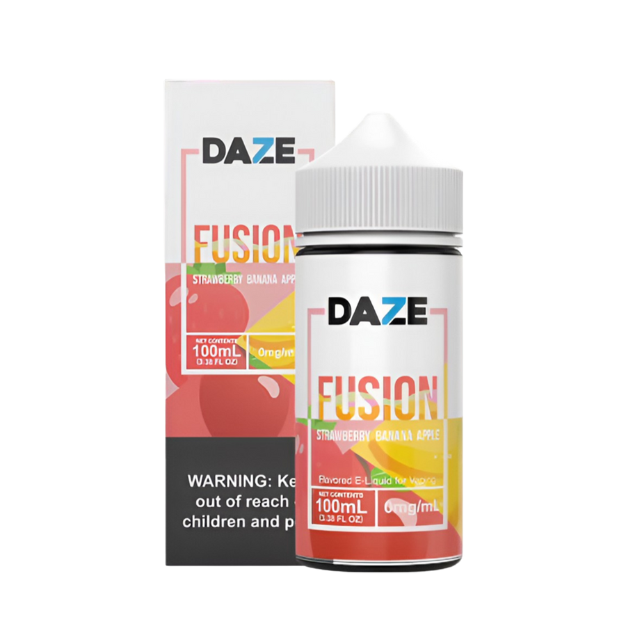 7 Daze Fusion Freebase Vape Juice 0 Mg Strawberry Banana Apple 