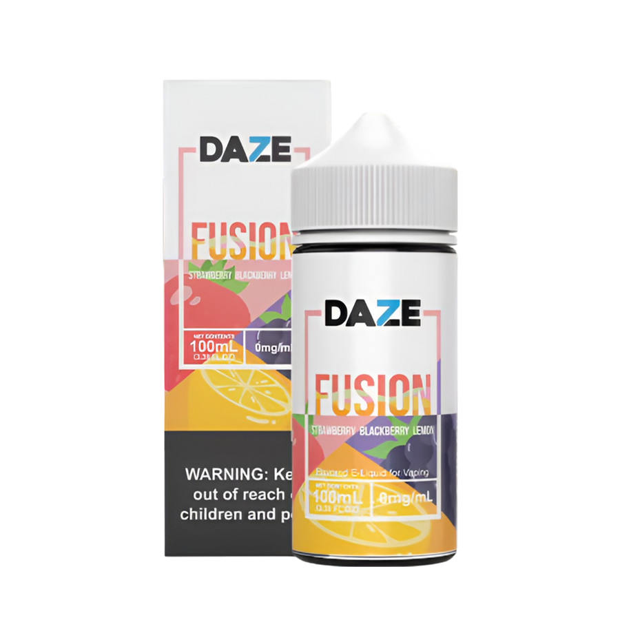 7 Daze Fusion Freebase Vape Juice 0 Mg Strawberry Blackberry Lemon 