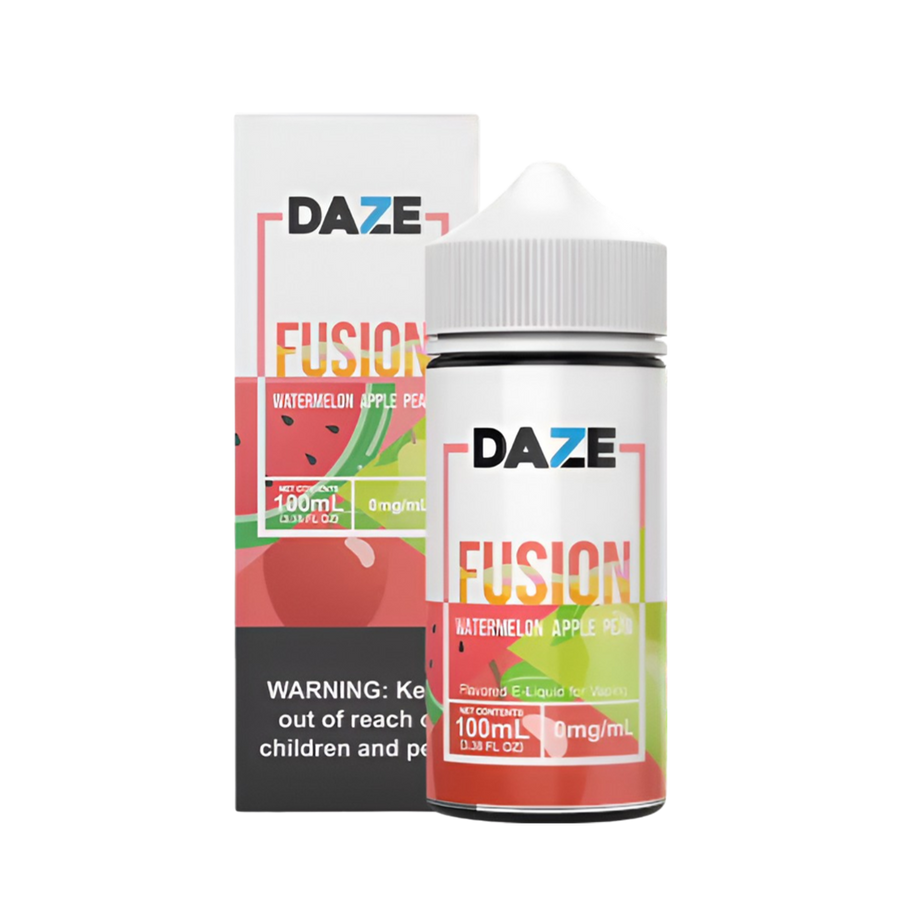 7 Daze Fusion Freebase Vape Juice 0 Mg Watermelon Apple Pear 