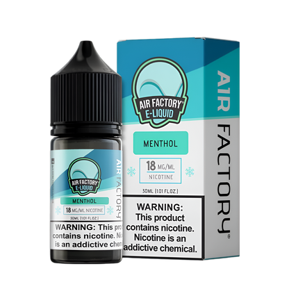 Air Factory Salt Nicotine Vape Juice 18 Mg Menthol 
