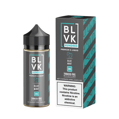 BLVK Hundred Freebase Vape Juice 0 Mg Blue Mint 