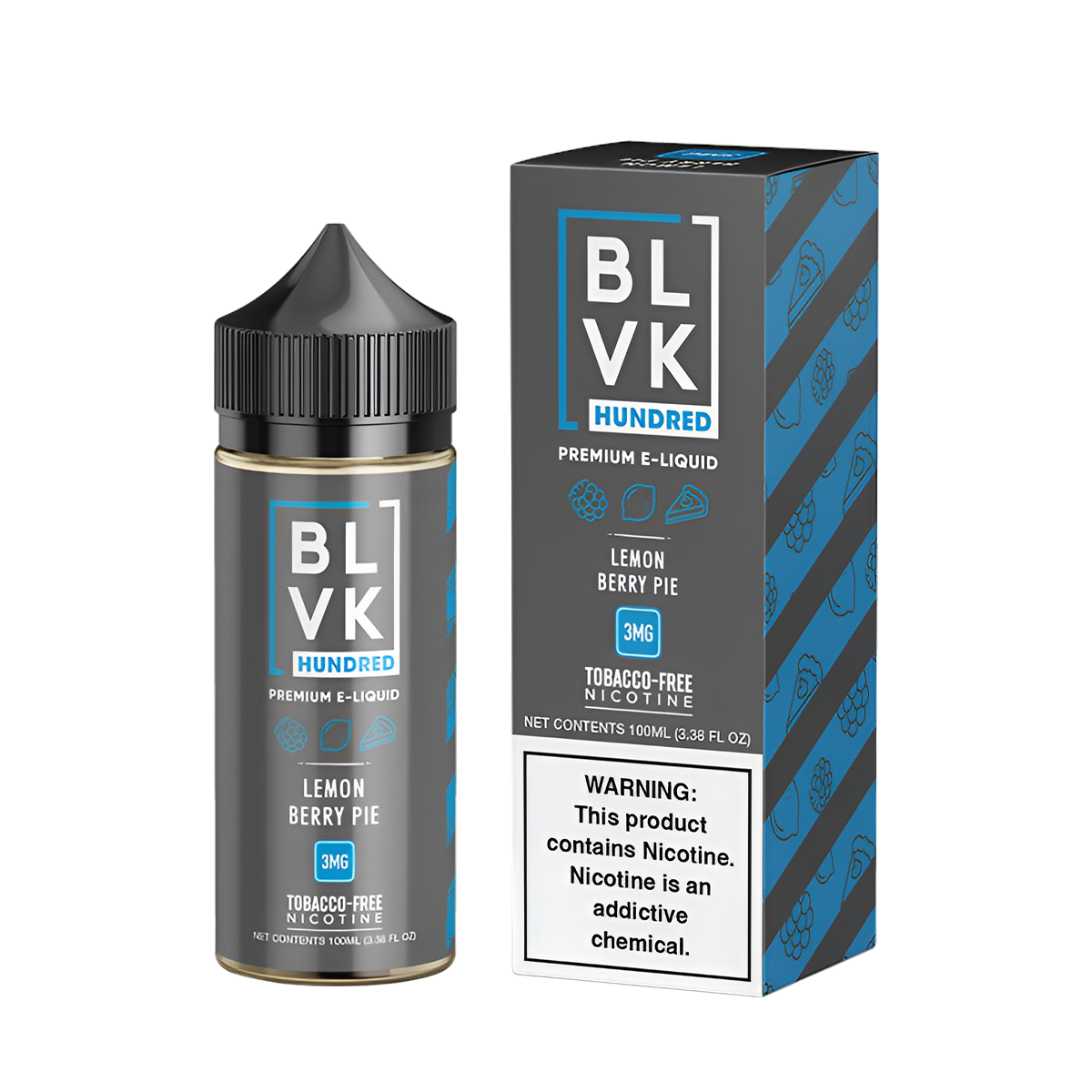BLVK Hundred Freebase Vape Juice | 0 ~ 6 Mg Nic in 6 Flavors BLVK Hundred Freebase Vape Juice | 0 ~ 6 Mg Nic in 6 Flavors