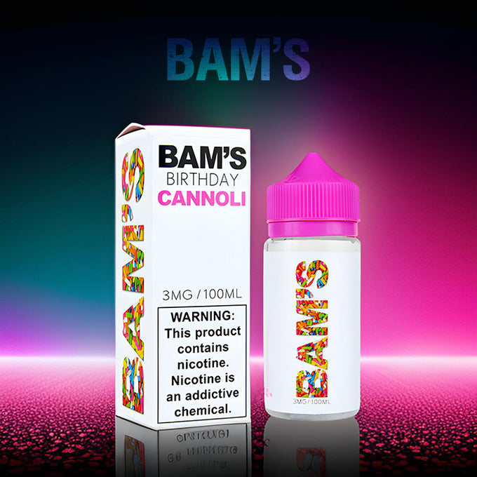 Bam's Cannoli Freebase Juice | 0 ~ 6 Mg Nic in 4 Flavors Bam's Cannoli Freebase Juice | 0 ~ 6 Mg Nic in 4 Flavors