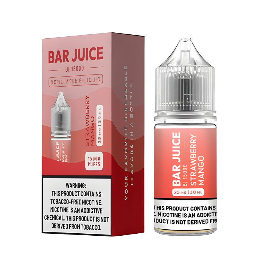 Bar Juice Salt Nicotine Vape Juice 25 Mg Strawberry Mango 