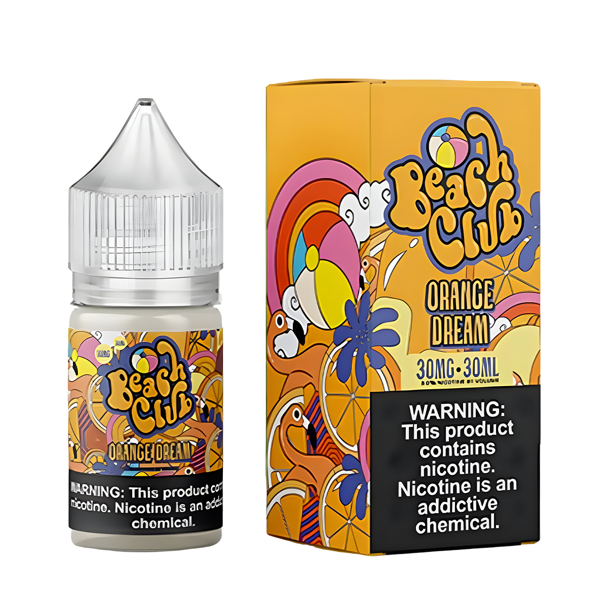 Beach Club Salt Nic Vape Juice | 30 ~ 50 Mg Nic in 5 Flavors Beach Club Salt Nic Vape Juice | 30 ~ 50 Mg Nic in 5 Flavors