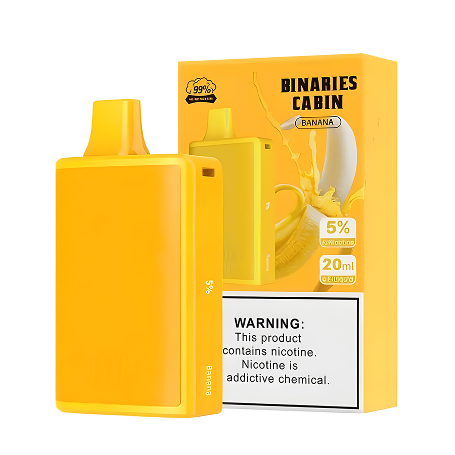 HorizonTech Binaries Cabin 10000 Disposable Vape Banana 50 Mg 