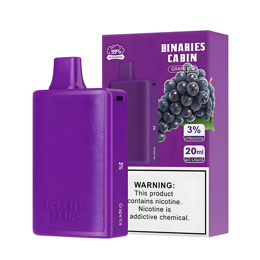 HorizonTech Binaries Cabin 10000 Disposable Vape Grape Ice 50 Mg 