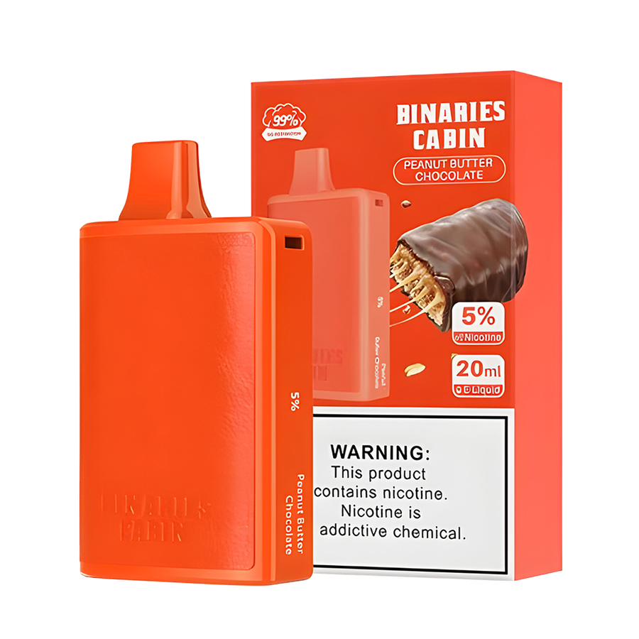 HorizonTech Binaries Cabin 10000 Disposable Vape Peanut Butter Chocolate 20 Mg 