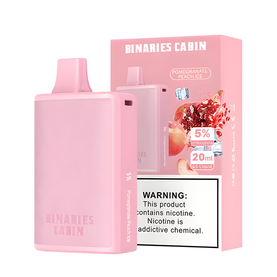 HorizonTech Binaries Cabin 10000 Disposable Vape Peach Blue Raze Bubblegum 50 Mg 