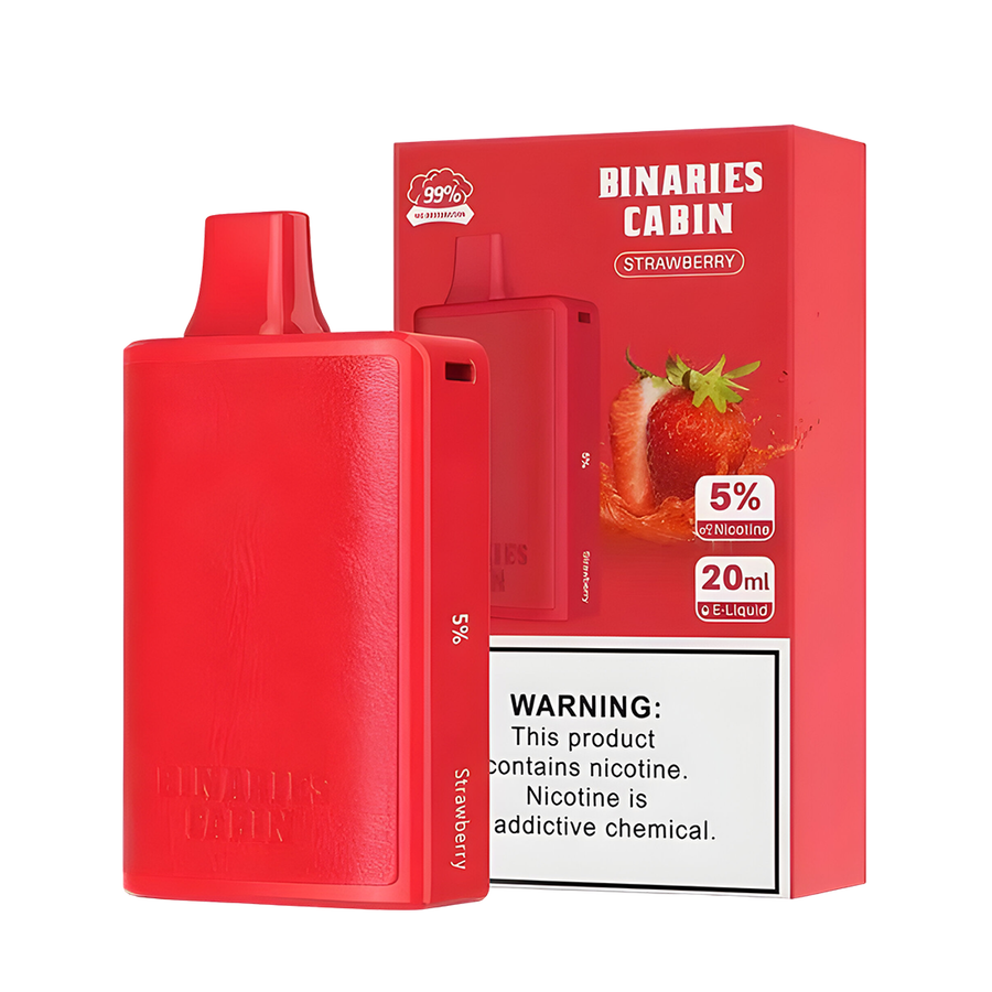 HorizonTech Binaries Cabin 10000 Disposable Vape Strawberry 50 Mg 
