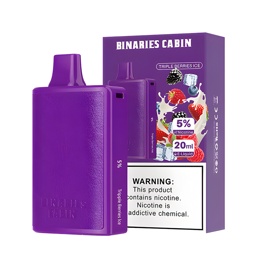 HorizonTech Binaries Cabin 10000 Disposable Vape Triple Berries Ice 50 Mg 
