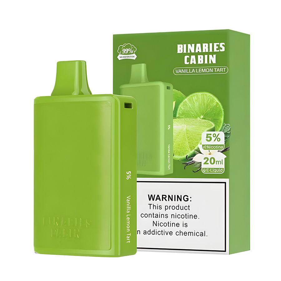 HorizonTech Binaries Cabin 10000 Disposable Vape Vanilla Lemon Tart 50 Mg 