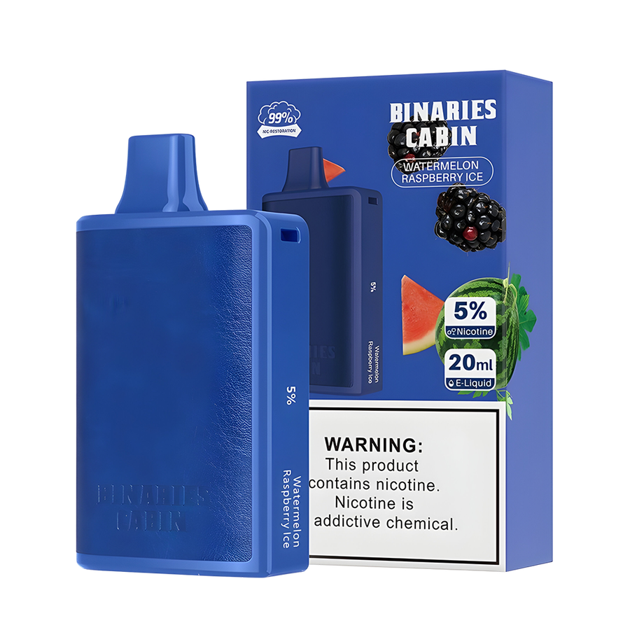 HorizonTech Binaries Cabin 10000 Disposable Vape Watermelon Raspberry Ice 50 Mg 