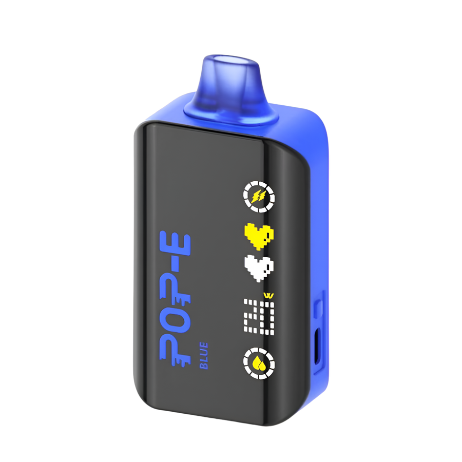 Pop-E 24K Disposable Vape| 2.1" LED Screen, Adjustable Power Pop-E 24K Disposable Vape| 2.1" LED Screen, Adjustable Power