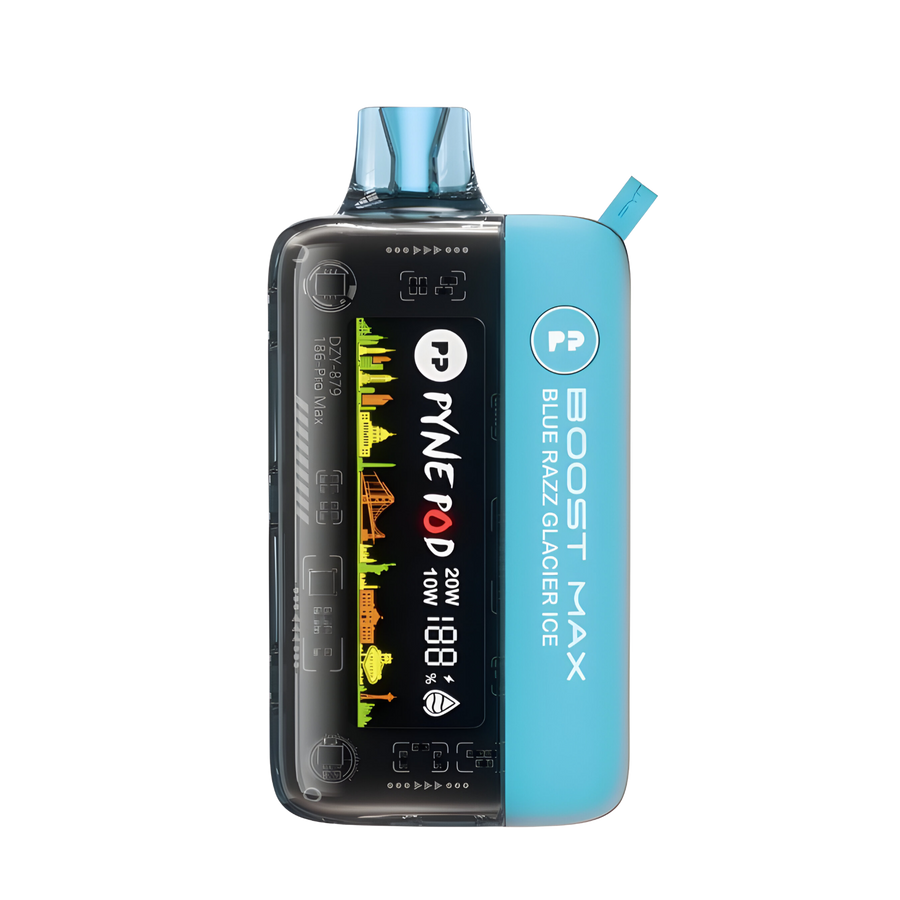 Pyne Pod Boost Max 30000 Disposable Vape Blue Razz Glacier Ice  