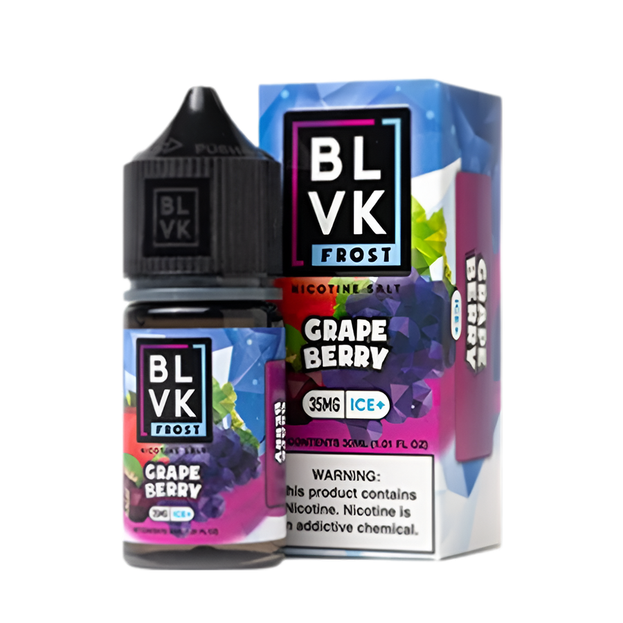 BLVK Frost Salt Nicotine Vape Juice 35 Mg Grape Berry Ice 