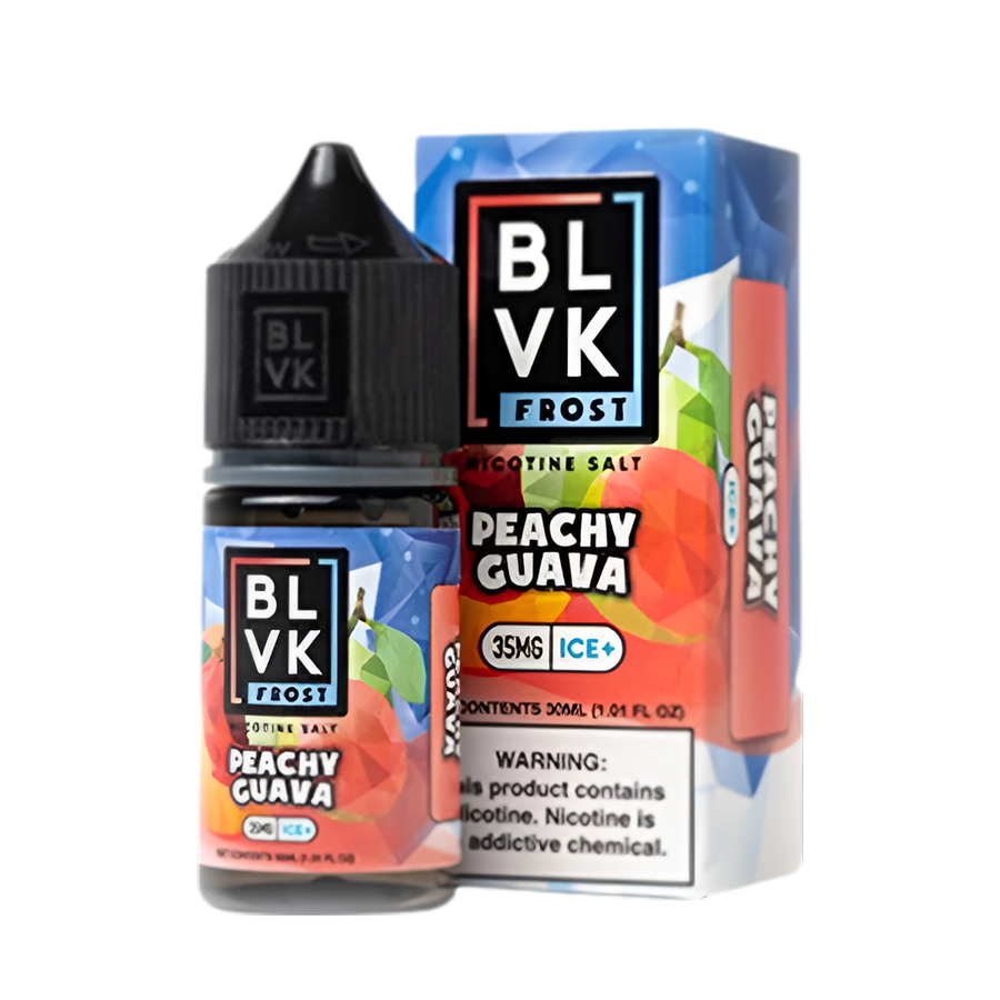 BLVK Frost Salt Nicotine Vape Juice 35 Mg Peachy Guava Ice 